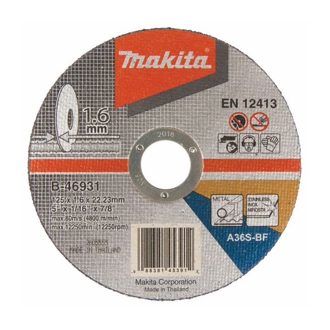 Makita B-46931 kotouč řezný nerez 125x1.6x22.23mm