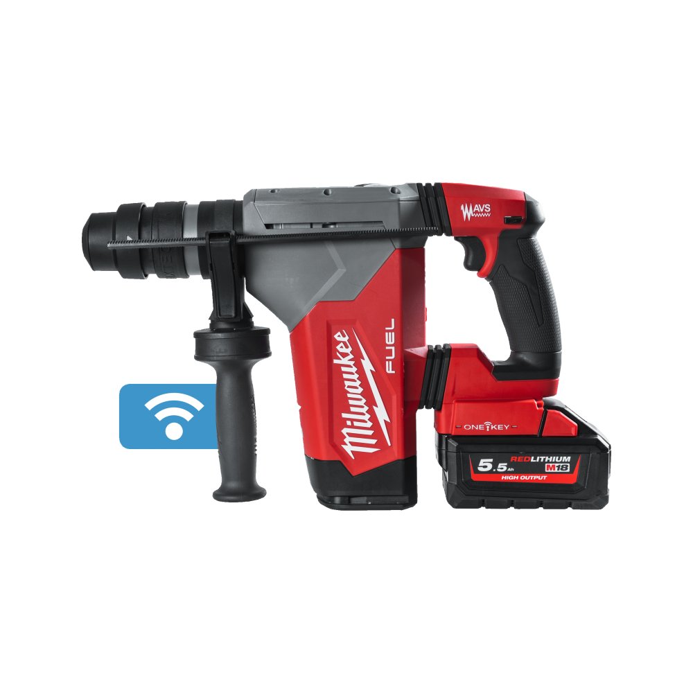 Milwaukee M18 FUEL™ ONEFHPX-552X ONE-KEY™ 4-režimové kladivo 32 mm SDS-PLUS se sklíčidlem FIXTEC™ 4933478496