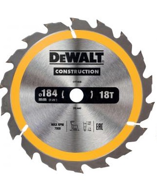 DeWALT DT1938 pilový kotouč ATB 20° 184x16 mm, 18 zubů DT1938-QZ