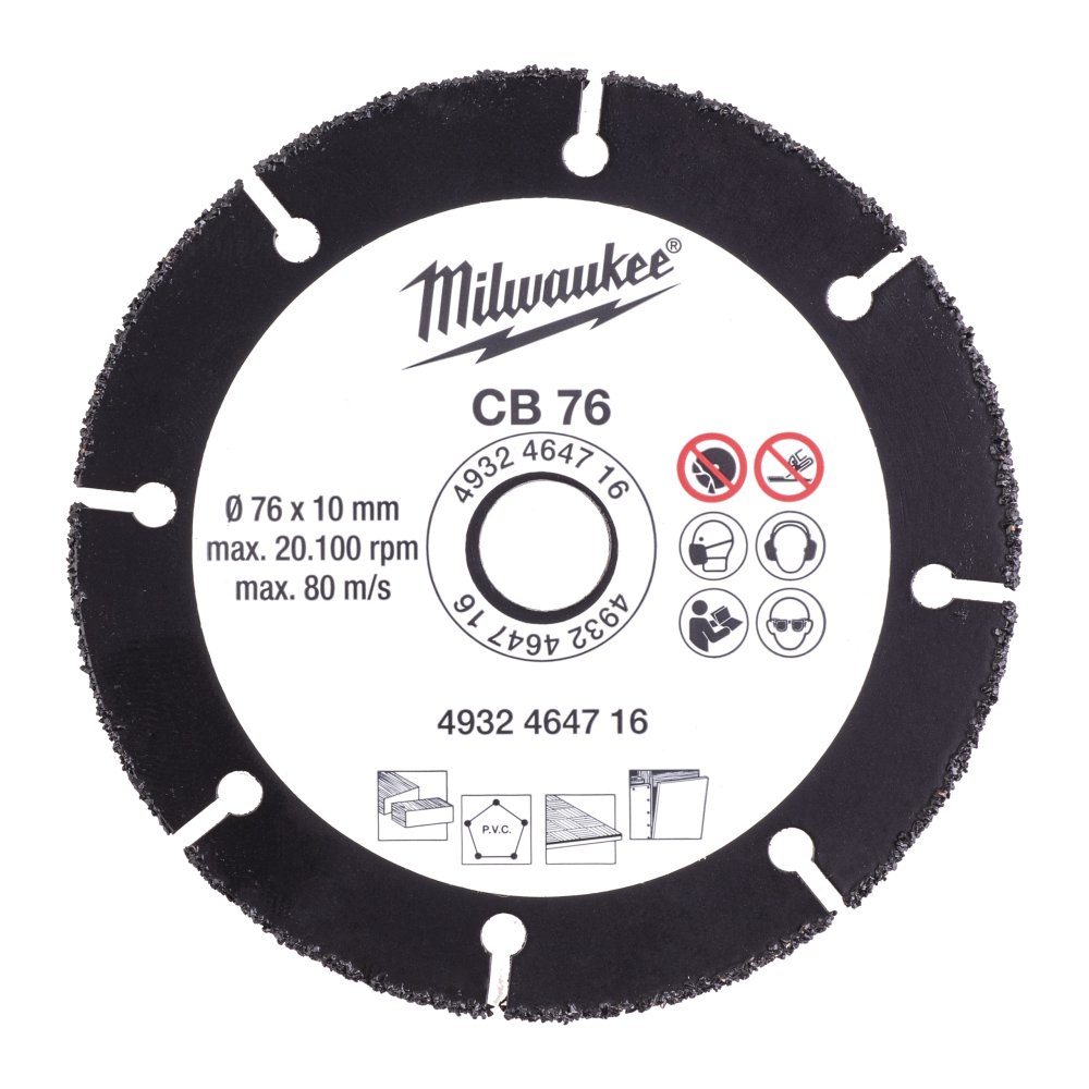 Milwaukee CB 76 mm - 1 pc - Kotouč s tvrdokovovým zrnem 4932464716