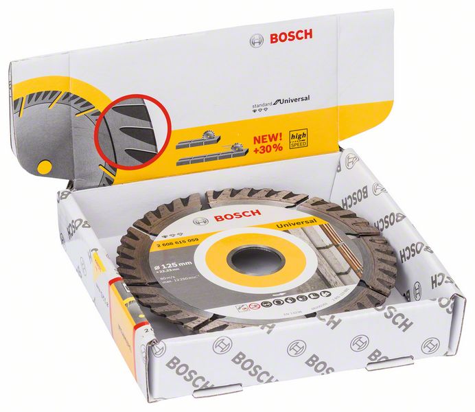 Bosch 2608615060 diamantový dělicí kotouč Standard for Universal 125 × 22,23 (balení 10 ks)