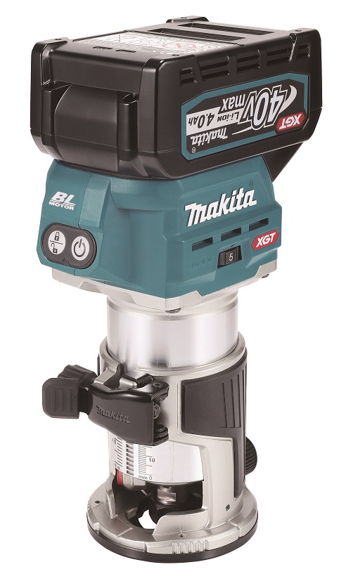 Makita RT001GM209 aku kombinovaná frézka s příslušenstvím Li-ion XGT 40V/4,0Ah