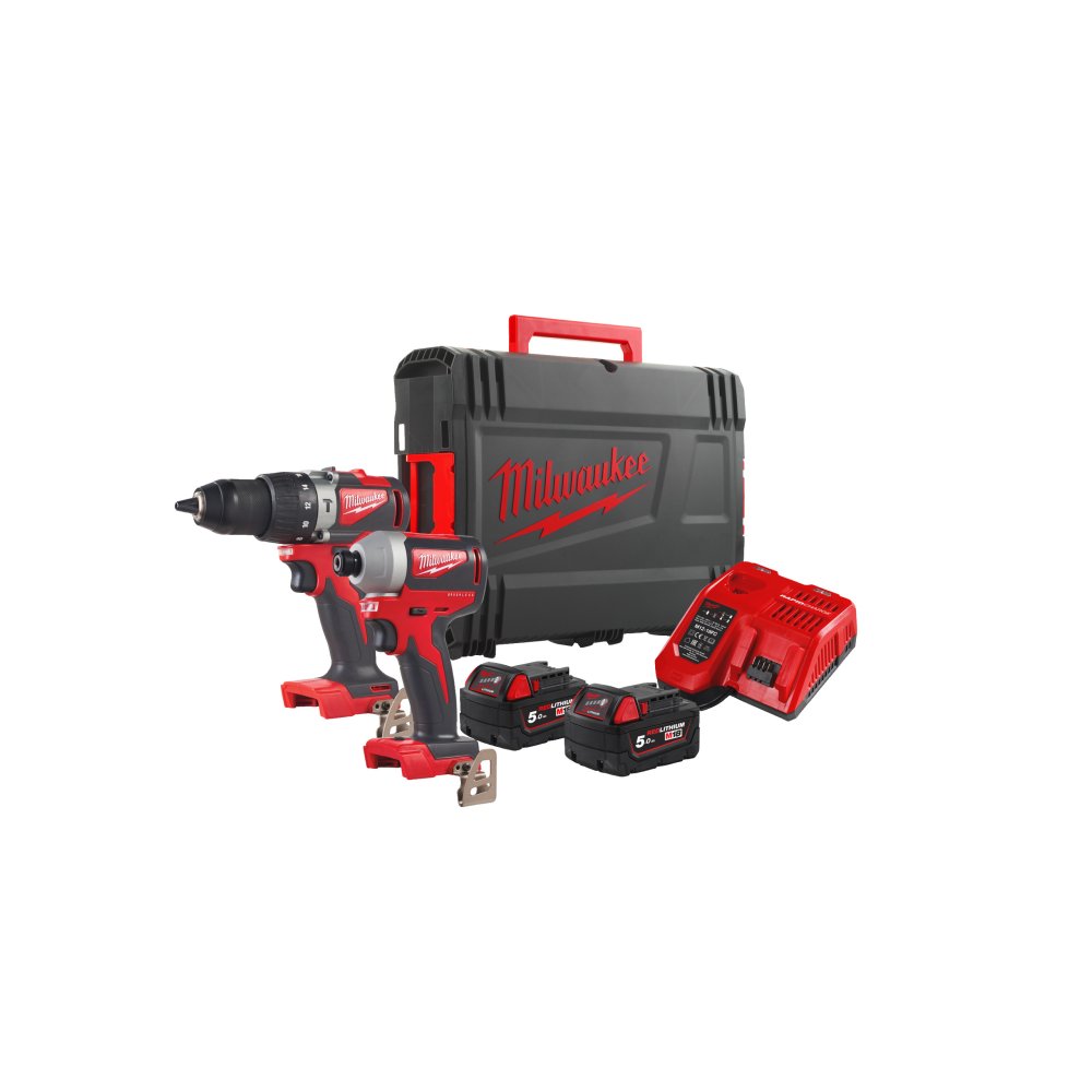 Milwaukee M18™ bezuhlíkový set nářadí 1xBLPD2+1xBLID2 4933464522