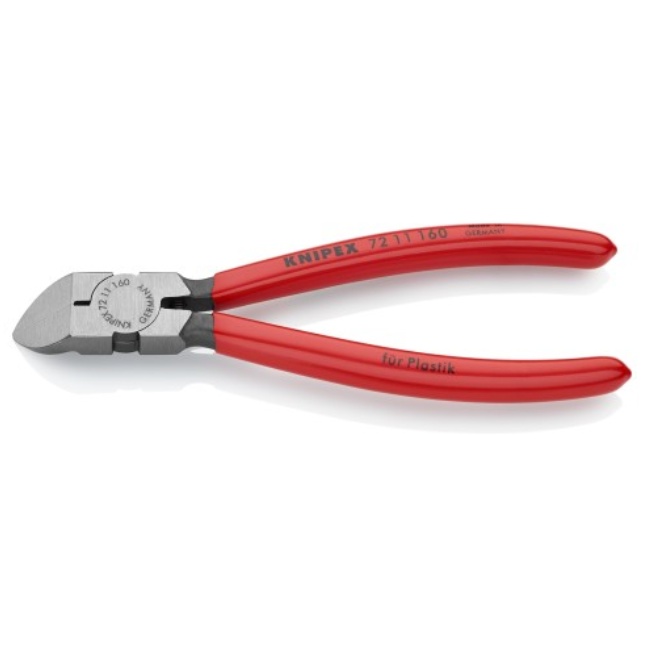 Knipex 7211160 boční štípací kleště vyhnuté na plasty 160mm